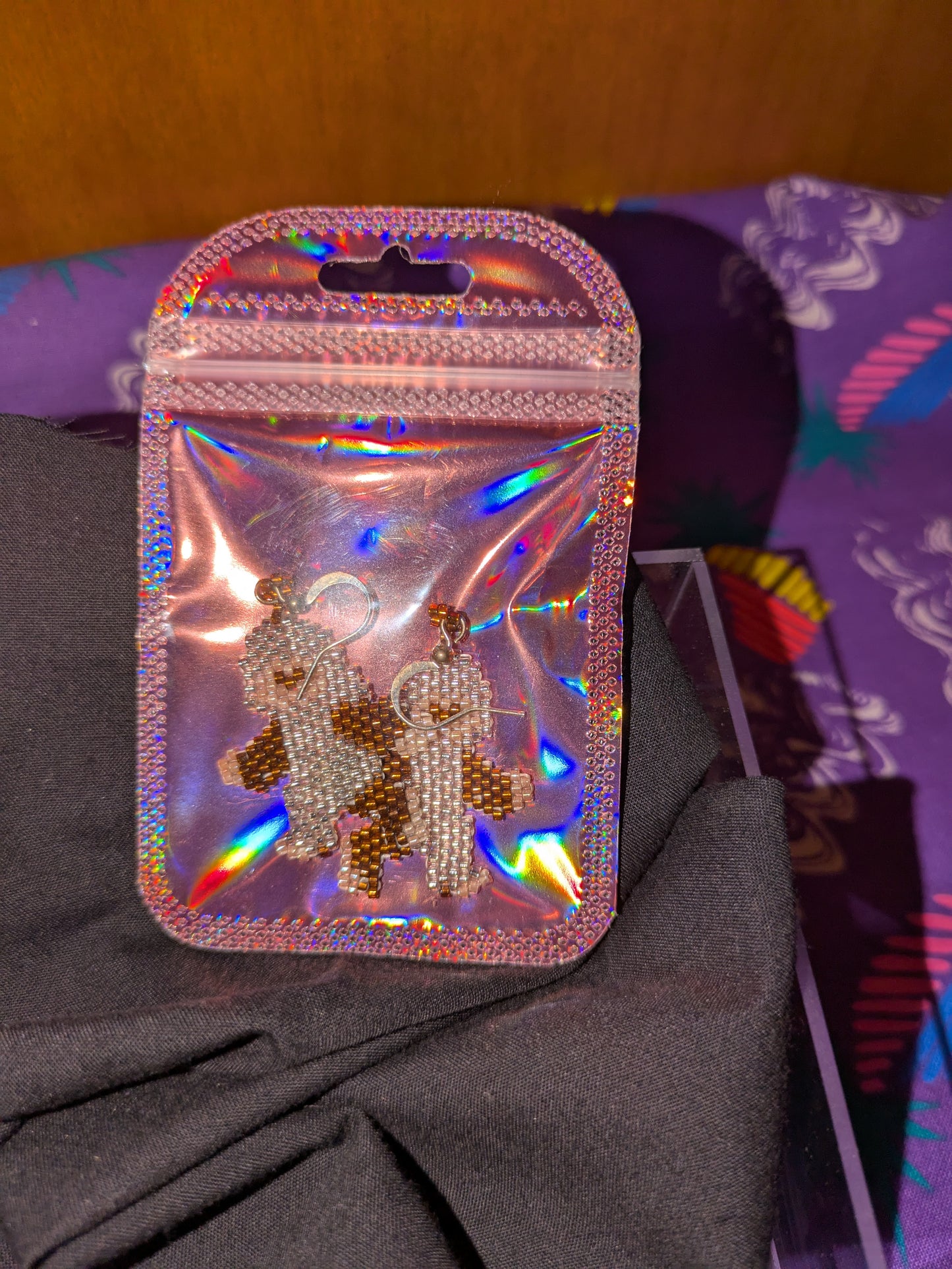 Hand beaded earrings