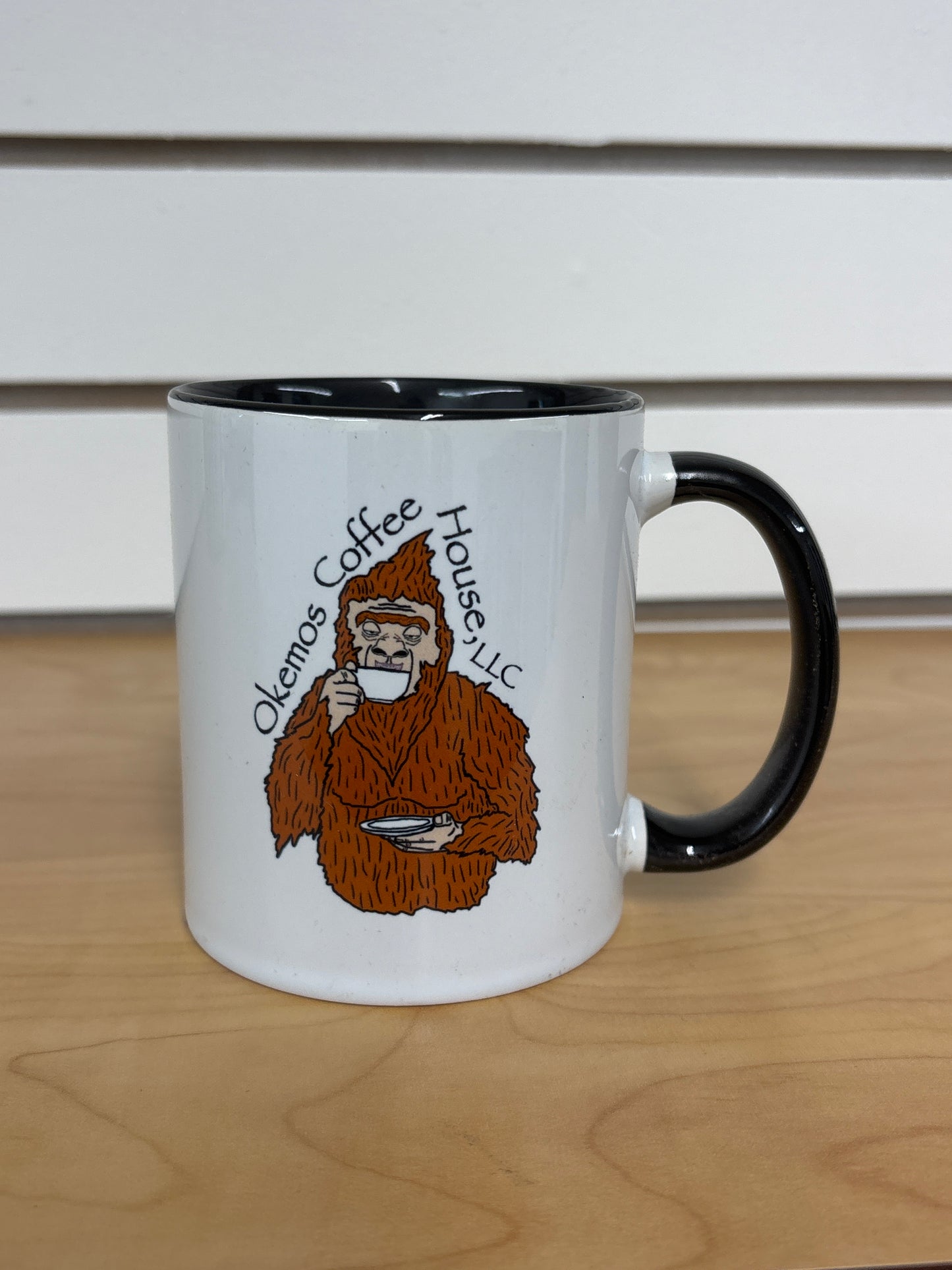 Okemos Coffee Shop Mug with Sleepy Squatch