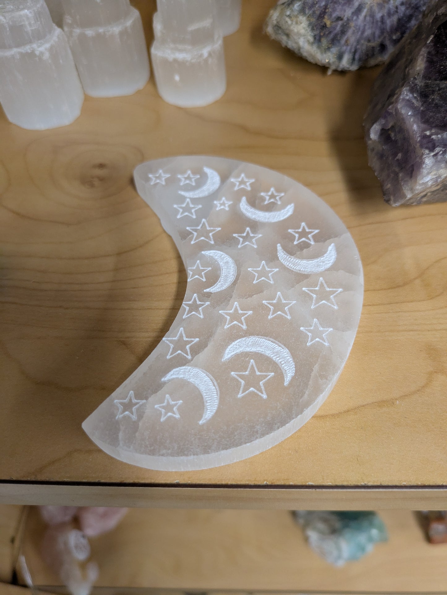 Selenite moon