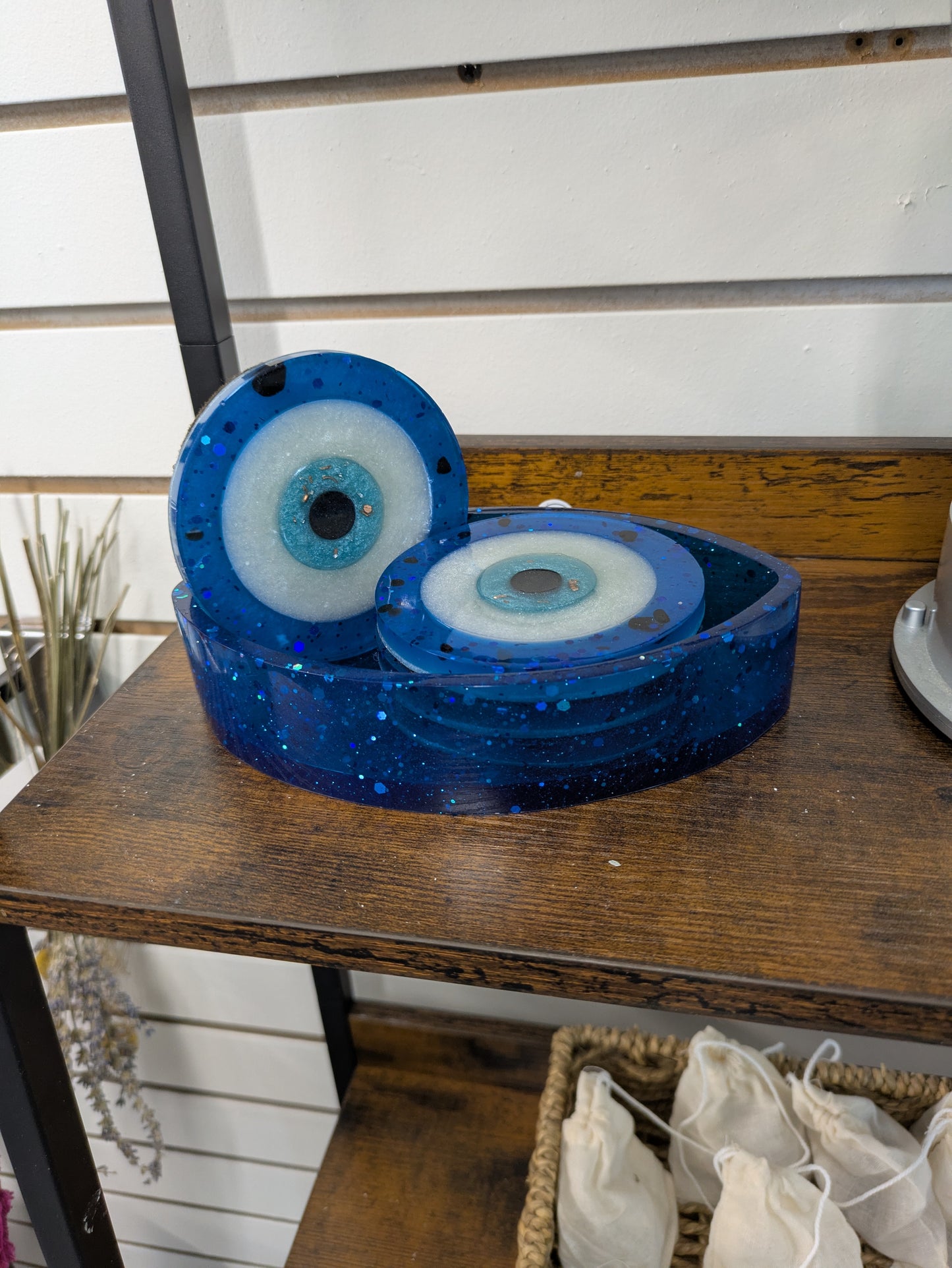 Evil eye coasters
