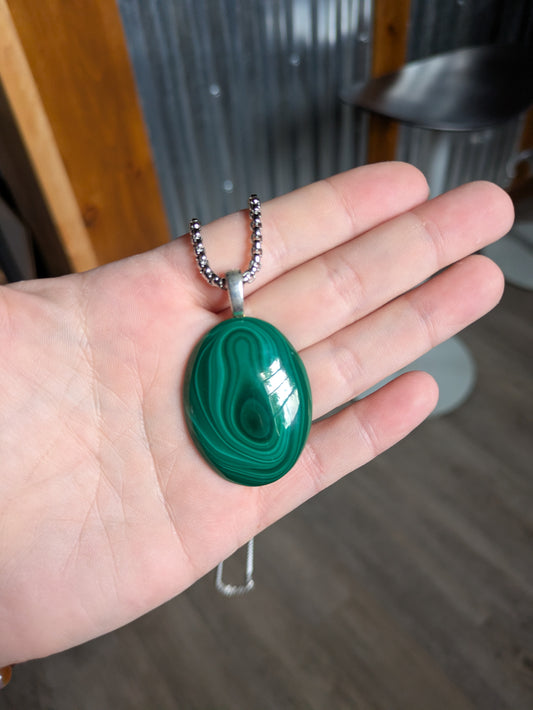 Malachite pendant