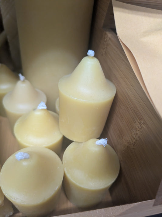 Beeswax votives