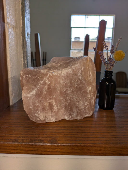 Giant rose quartz